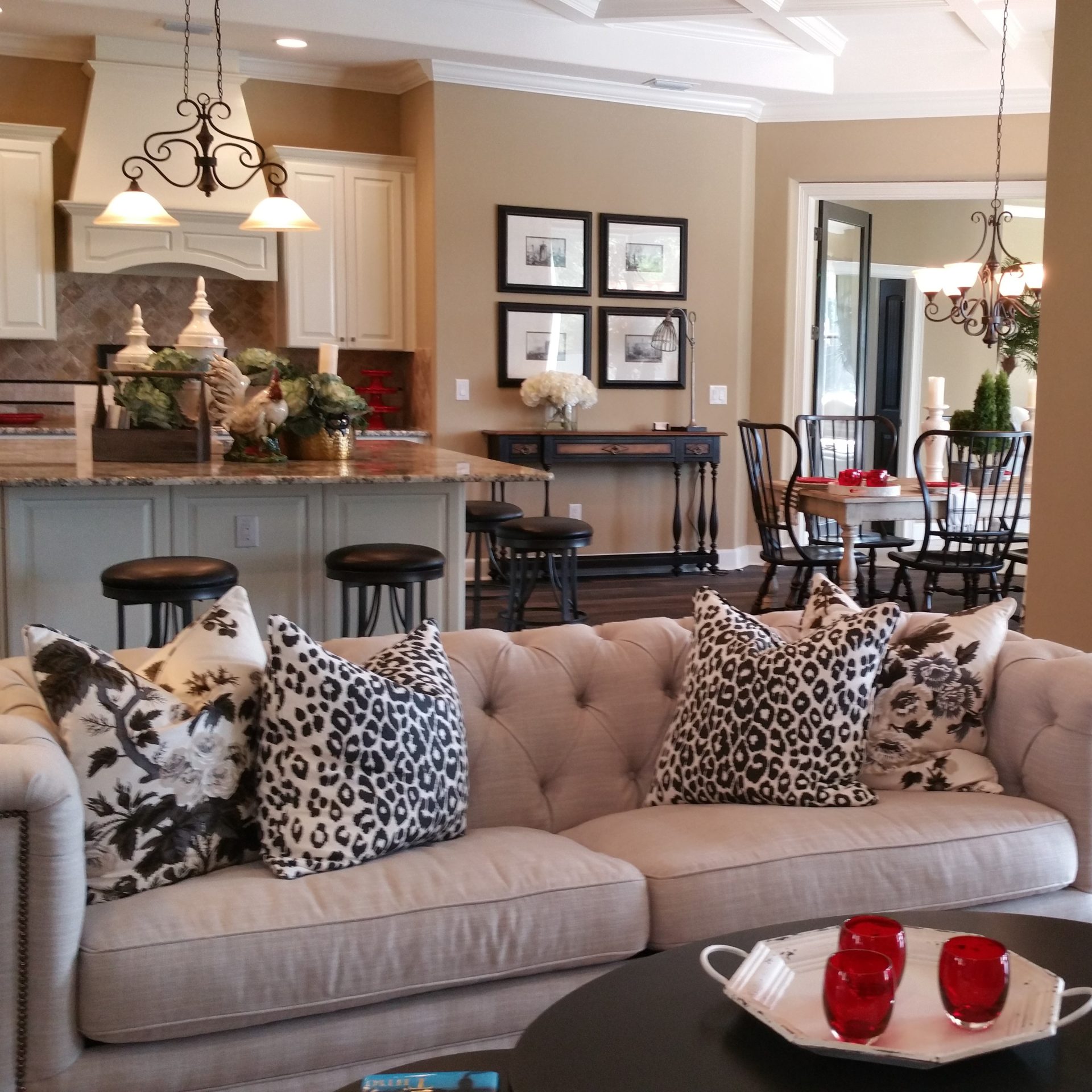 Living Room, Wild prints, FFE with color Clearwater Beach - Lela Williams Interior Design.jpg
