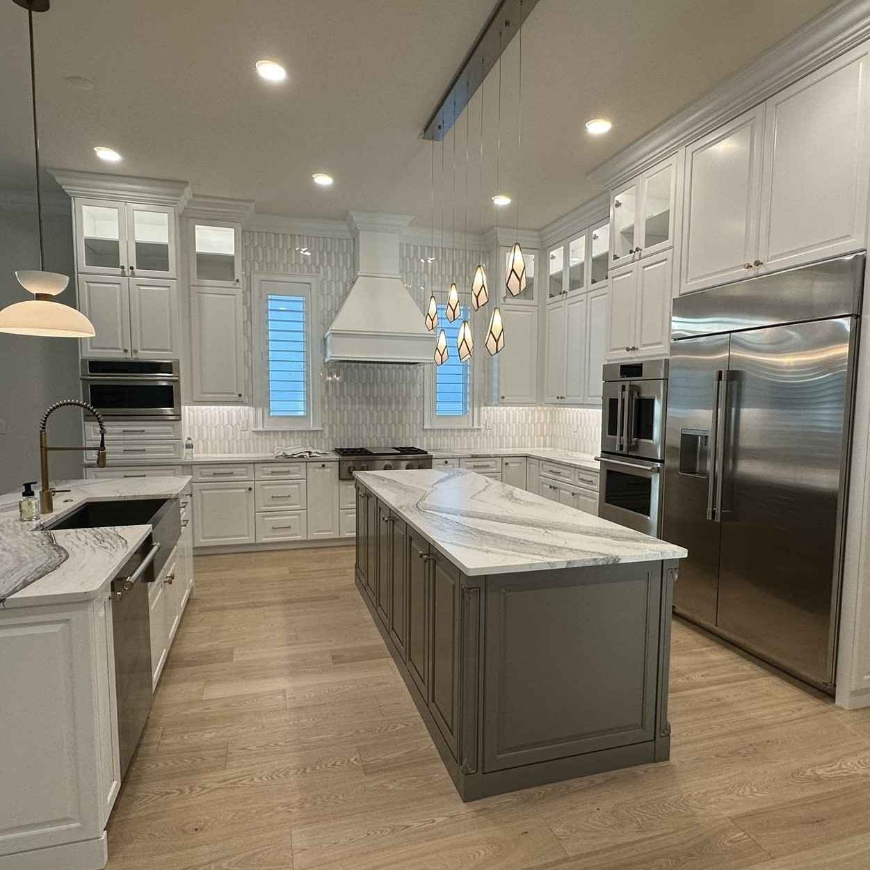 Modern kitchen with island